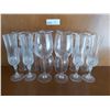 Image 1 : 4 Wine Glasses & 8 Crystal Champagne Flutes
