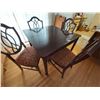 Image 1 : Stunning Knechtel Dining Table & 4 Chairs with Hidden Compartment.  Table has 4 table leaves