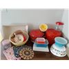 Image 1 : Large Collection of Kitchen items including Pyrex Vintage Bowls, Visions Pots, Pot Holders & More