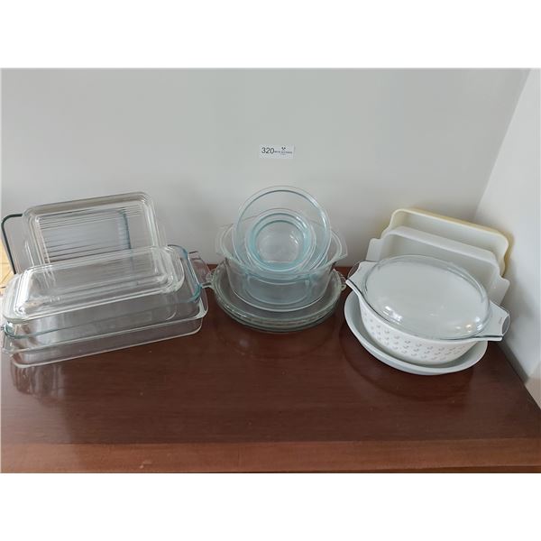 Large Assortment of Pyrex Dishes