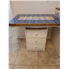 Image 2 : 2 Kitchen Islands on Wheels with Mosaic Tops
