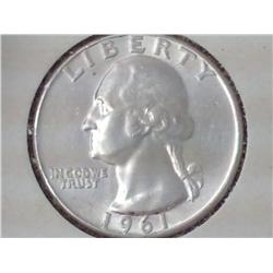 1961 Washington Silver Quarter (UNC)