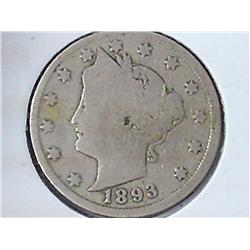 1893 Liberty "V" Nickel