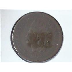 1878 Indian Head Cent (Key Date)