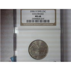2006-D SMS Colorado Quarter NGC MS68