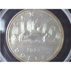 1972 Canada Voyageur Dollar (Specimen) .3750 ASW
