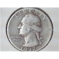 1937 Washington Silver Quarter