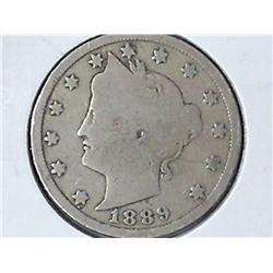 1889 Liberty "V" Nickel