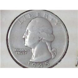 1945-S Washington Silver Quarter