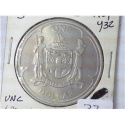 1969 Fiji One Dollar (UNC)