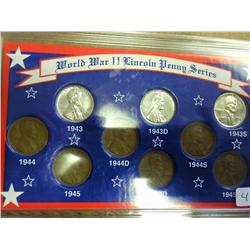 WWII Lincoln Penny Set (In Case)