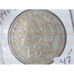 1890-O Morgan Silver Dollar