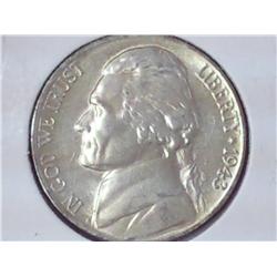 1943-P Jefferson War Nickel (UNC) 35% Silver