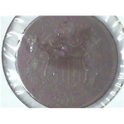 1865 Two Cent Piece (Fine)