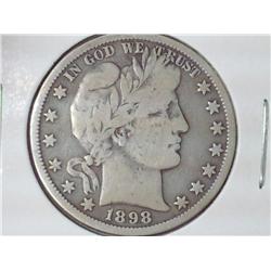 1898-O Barber Half Dollar (VG)