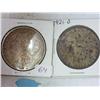 1921 And 1921-D Morgan Silver Dollars