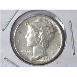 1942-S Mercury Dime (UNC)