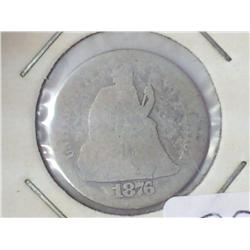 1876 Seated Liberty Dime