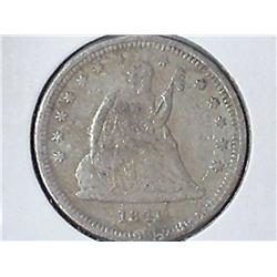 1841-O Seated Liberty Quarter