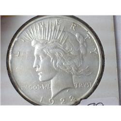 1922-D Peace Silver Dollar