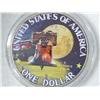 Image 2 : 1976 Colorized Ike Dollar In Case