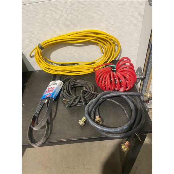 Belts, air hose, water hose and other