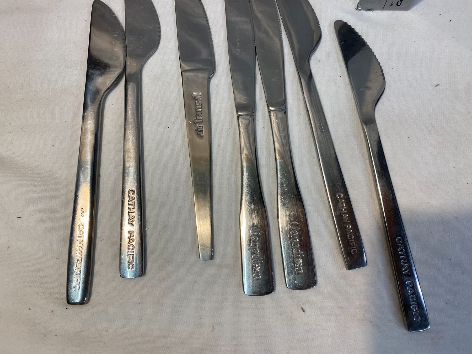 Cathay Pacific Canadian airlines collectible cutlery