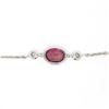 Image 8 : New 18k White Gold 1.13 ctw GIA Pink Sapphire and Diamond Pendant Necklace