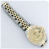 Image 6 : Rolex Ladies 2 Tone Champagne Diamond Lugs & Pyramid Datejust Wristwatch