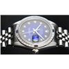 Image 6 : Rolex Mens Stainless Steel Blue Vignette Diamond & Sapphire Datejust Wristwatch