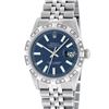 Image 1 : Rolex Stainless Steel 36MM Blue Index Diamond Oyster Perpetual Datejust Wristwat