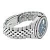 Image 3 : Rolex Mens SS 36 Blue Vignette Diamond & Ruby Channel Set Diamond Datejust