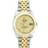 Image 2 : Rolex Mens Stainless Steel and Yellow Gold Champagne VVS Diamond 36mm Datejust
