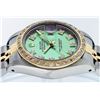 Image 3 : Rolex Ladies 2 Tone Green VS Diamond Datejust Wristwatch