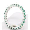 Image 5 : Solid Platinum 1.34 CTW 28 Round Fine Green Emerald Eternity Band Ring
