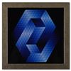 Image 1 : Gestalt - Bleu de la serie Hommage A L'Hexagone by Vasarely (1908-1997)
