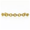 Image 5 : Vintage 18k Gold 1.51 ctw Diamond Twisted Wire Open Puffed Link Statement Bracel