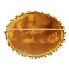 Image 3 : Vintage 14k Yellow Gold LARGE Carved Unique Chariot Horse Shell Cameo Pin Brooch