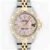 Image 1 : Rolex Ladies 26 2T Pink MOP Baguette 18K YG Diamond Bezel Serviced And Polished