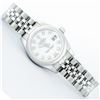 Image 3 : Rolex Ladies Stainless Steel White Diamond Quickset Datejust Wristwatch