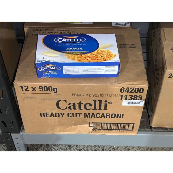 Case Lot Of Catelli Macaroni 12 x 900g