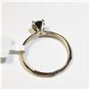 Image 4 : 10K Yellow Gold Black Diamond(0.8ct) Ring (~Size 6.5)(Ring is resizable for $40) (~weight 1.11g), Ma