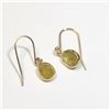 Image 1 : 14K Yellow Gold Rose Cut Diamond (0.94Ct,I3,Fancy Yellow) Earrings (~weight 0.5g), Appraised Retail 