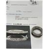 Image 6 : Ladies .925 Silver Natural Diamond .69 CARAT SI Grade RIng with Certificate Value $1300.00