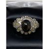 Image 1 : Black Opal Round cut 4.11 Carat Solitaire .925 Silver Ring with certificate valued$1100.00