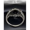 Image 3 : Black Opal Round cut 4.11 Carat Solitaire .925 Silver Ring with certificate valued$1100.00