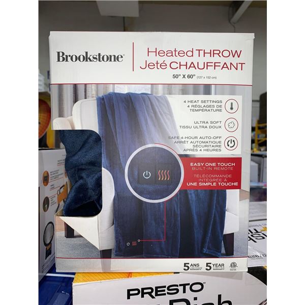 Brookstone Heated Throw 50"x 60"