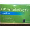 Image 2 : GE LED Lighted Ceiling Fan Kaiden Brushed Nickle Finish