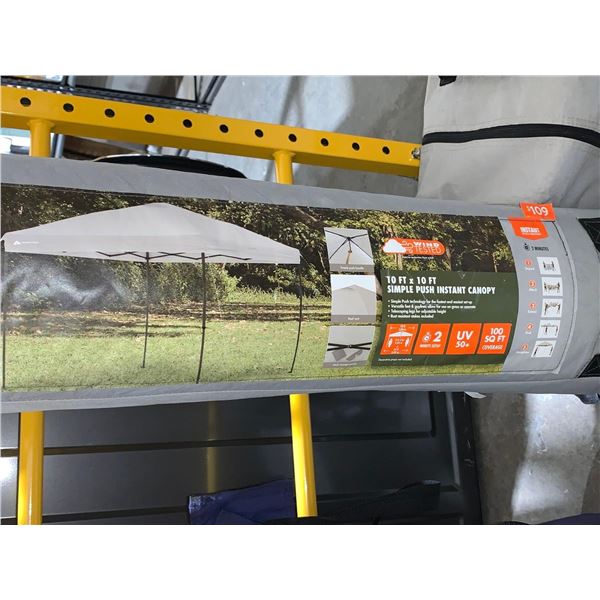 Ozark Trail 10'x10' Simple Push Instant Canopy