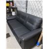 Image 1 : Black Leather Sofa 78"x36"
